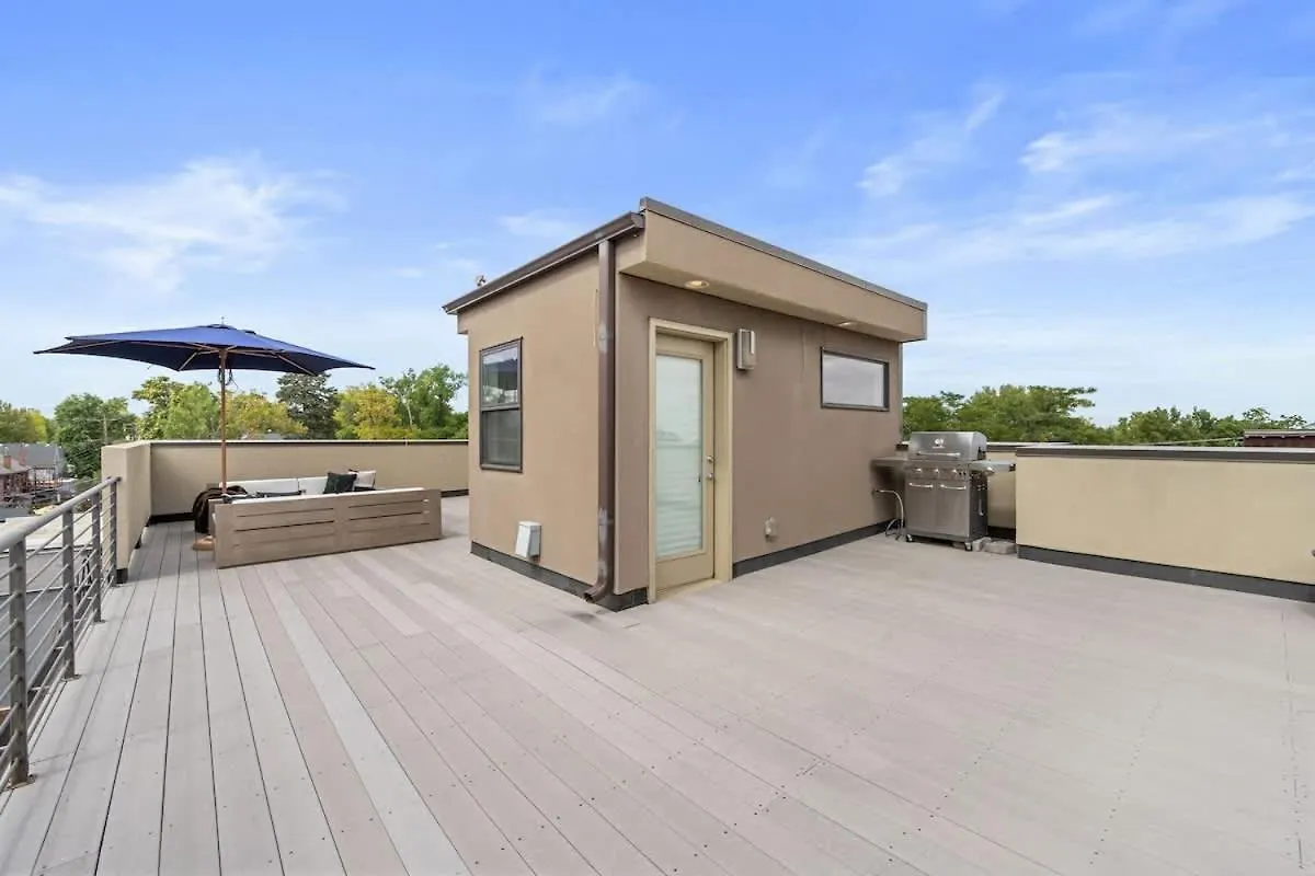3Br Luxury Lohi Townhome Rooftop Views Sleeps 6 Family Denver 0*,